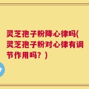 灵芝孢子粉降心律吗(灵芝孢子粉对心律有调节作用吗？)