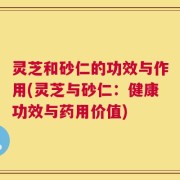 灵芝和砂仁的功效与作用(灵芝与砂仁：健康功效与药用价值)