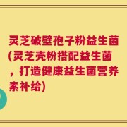 灵芝破壁孢子粉益生菌(灵芝壳粉搭配益生菌，打造健康益生菌营养素补给)