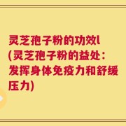 灵芝孢子粉的功效l (灵芝孢子粉的益处：发挥身体免疫力和舒缓压力)