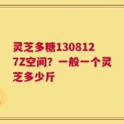 灵芝多糖1308127Z空间？一般一个灵芝多少斤