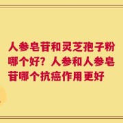人参皂苷和灵芝孢子粉哪个好？人参和人参皂苷哪个抗癌作用更好