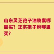 山东灵芝孢子油胶囊哪里买？正宗孢子粉哪里买？