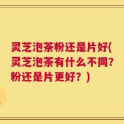 灵芝泡茶粉还是片好(灵芝泡茶有什么不同？粉还是片更好？)