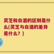 灵芝和白酒的区别是什么(灵芝与白酒的差异是什么？)