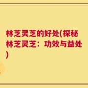 林芝灵芝的好处(探秘林芝灵芝：功效与益处)