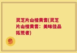 灵芝片山楂黄耆(灵芝片山楂黄耆：美味佳品拓荒者)