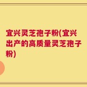 宜兴灵芝孢子粉(宜兴出产的高质量灵芝孢子粉)