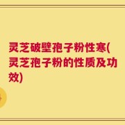 灵芝破壁孢子粉性寒(灵芝孢子粉的性质及功效)