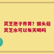 灵芝孢子养胃？猴头菇灵芝水可以每天喝吗