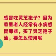 感冒吃灵芝孢子？因为家里老人经常有小病感冒那些，买了灵芝孢子油，要怎么使用呢