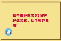 牯牛降野生灵芝(保护野生灵芝，让牛放弃食用)