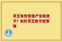 灵芝有性繁殖产生担孢子？松杉灵芝能不能繁殖