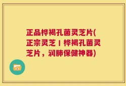 正品桦褐孔菌灵芝片(正宗灵芝丨桦褐孔菌灵芝片，润肺保健神器)