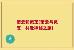 萧云和灵芝(萧云与灵芝：共赴神秘之旅)