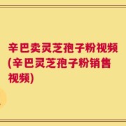 辛巴卖灵芝孢子粉视频(辛巴灵芝孢子粉销售视频)
