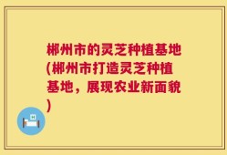 郴州市的灵芝种植基地(郴州市打造灵芝种植基地，展现农业新面貌)