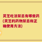 灵芝吃法禁忌有哪些药(灵芝的药物禁忌和正确使用方法)