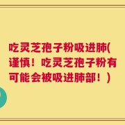 吃灵芝孢子粉吸进肺(谨慎！吃灵芝孢子粉有可能会被吸进肺部！)