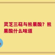 灵芝三萜与熊果酸？熊果酸什么味道