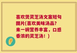喜欢煲灵芝汤文案短句图片(喜欢美味汤品？来一碗营养丰富，口感香浓的灵芝汤！)