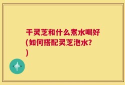干灵芝和什么煮水喝好(如何搭配灵芝泡水？)