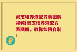 灵芝培养液配方表图解视频(灵芝培养液配方表图解，教你如何自制！