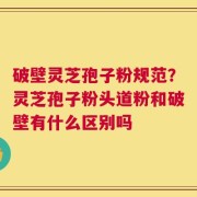 破壁灵芝孢子粉规范？灵芝孢子粉头道粉和破壁有什么区别吗