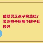 破壁灵芝孢子粉造粒？灵芝孢子粉哪个牌子比较好