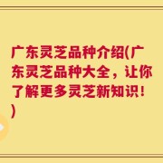 广东灵芝品种介绍(广东灵芝品种大全，让你了解更多灵芝新知识！)
