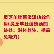 灵芝羊肚菌煲汤功效作用(灵芝羊肚菌煲汤的益处：滋补养生、提高免疫力)