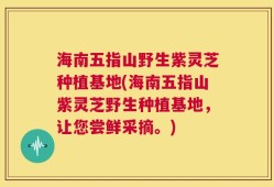 海南五指山野生紫灵芝种植基地(海南五指山紫灵芝野生种植基地，让您尝鲜采摘。)