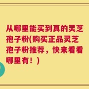 从哪里能买到真的灵芝孢子粉(购买正品灵芝孢子粉推荐，快来看看哪里有！)