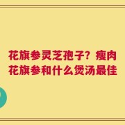 花旗参灵芝孢子？瘦肉花旗参和什么煲汤最佳