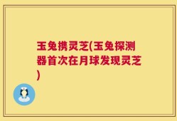 玉兔携灵芝(玉兔探测器首次在月球发现灵芝)