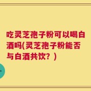 吃灵芝孢子粉可以喝白酒吗(灵芝孢子粉能否与白酒共饮？)