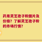 药用灵芝孢子粉图片及价格？了解灵芝孢子粉的市场行情？