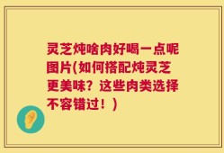 灵芝炖啥肉好喝一点呢图片(如何搭配炖灵芝更美味？这些肉类选择不容错过！)