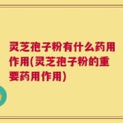 灵芝孢子粉有什么药用作用(灵芝孢子粉的重要药用作用)