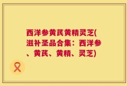 西洋参黄芪黄精灵芝(滋补圣品合集：西洋参、黄芪、黄精、灵芝)