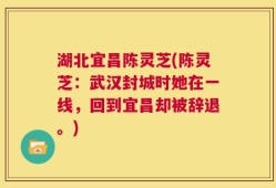 湖北宜昌陈灵芝(陈灵芝：武汉封城时她在一线，回到宜昌却被辞退。)