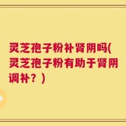灵芝孢子粉补肾阴吗(灵芝孢子粉有助于肾阴调补？)