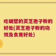 吃破壁的灵芝孢子粉的好处(灵芝孢子粉的功效及食用好处)
