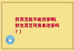 野灵芝能不能泡茶喝(野生灵芝可用来泡茶吗？)