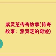 紫灵芝传奇故事(传奇故事：紫灵芝的奇迹)