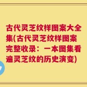 古代灵芝纹样图案大全集(古代灵芝纹样图案完整收录：一本图集看遍灵芝纹的历史演变)
