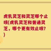 虎乳灵芝和灵芝哪个止咳(虎乳灵芝和普通灵芝，哪个更有效止咳？)