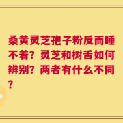 桑黄灵芝孢子粉反而睡不着？灵芝和树舌如何辨别？两者有什么不同？