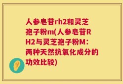 人参皂苷rh2和灵芝孢子粉m(人参皂苷RH2与灵芝孢子粉M：两种天然抗氧化成分的功效比较)