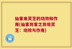 仙客来灵芝的功效和作用(仙客异客之异境灵芝：功效与作用)